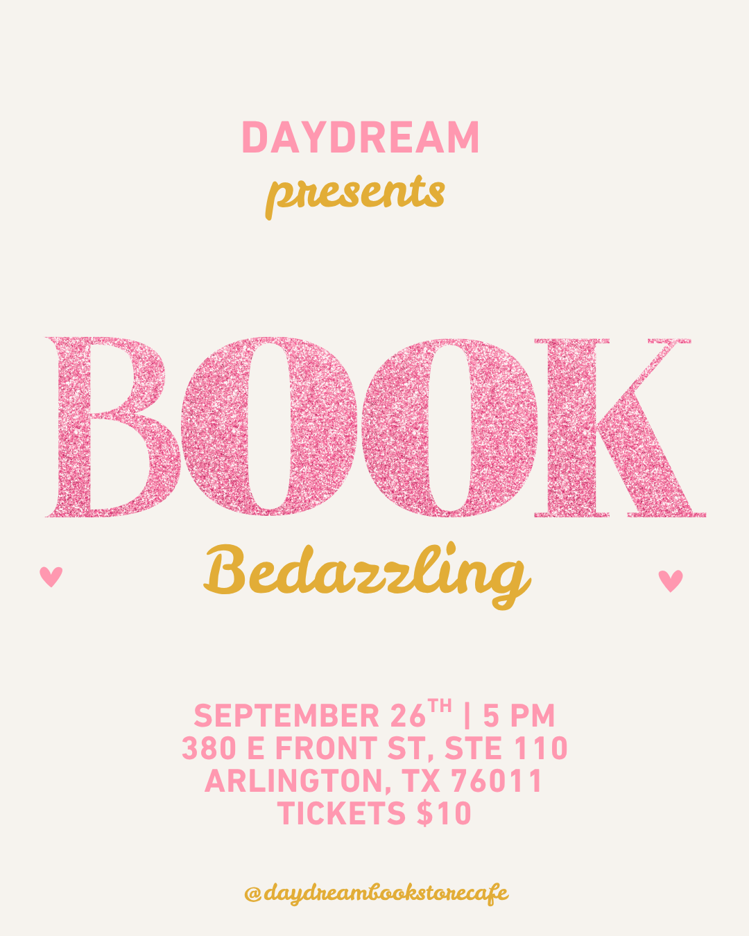 Book Bedazzle Event